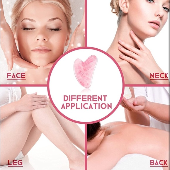 2 for $40 Gua Sha Rose Quartz (Natural Crystal) - Picture 2 of 12